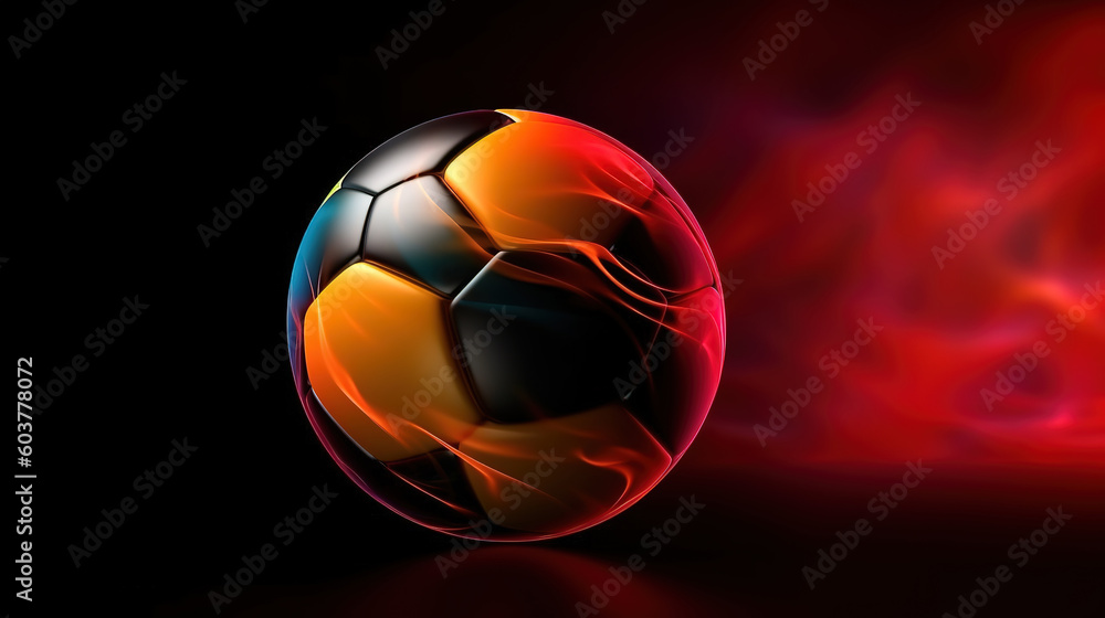 Abstract football or soccer backgrounds. Generative ai
