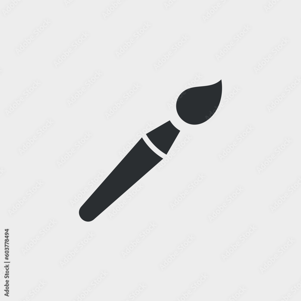 Brush. Simple shape vector icon. Vector illustration Brush. Simple shape vector icon. Vector illustration