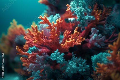 Coral reef. Generate Ai photo