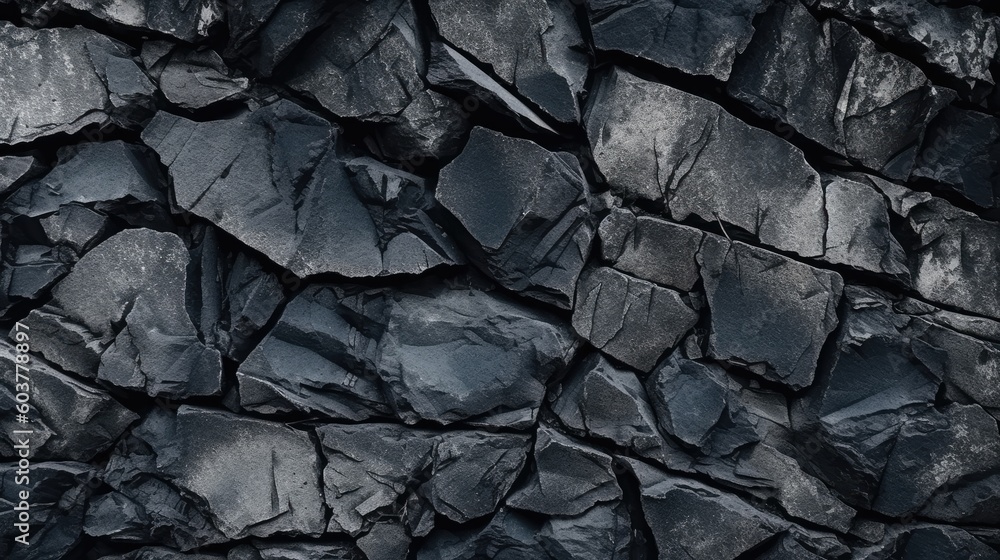 Fototapeta premium Grungy dark stone background created using generative AI tools