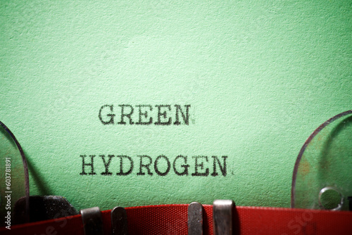 Green hydrogen text