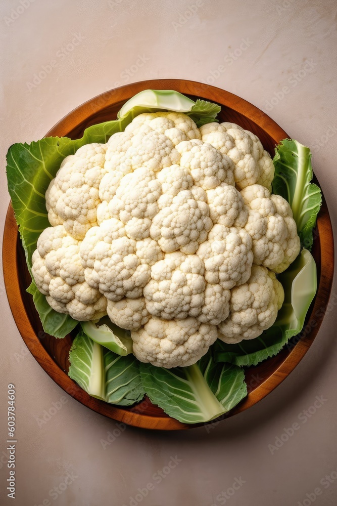 fresh Cauliflower in the salad bowl fresh Cauliflower in the salad bowl