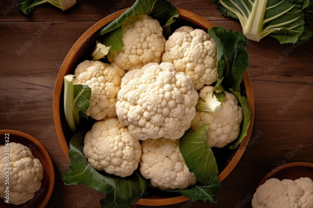 fresh Cauliflower in the salad bowl fresh Cauliflower in the salad bowl