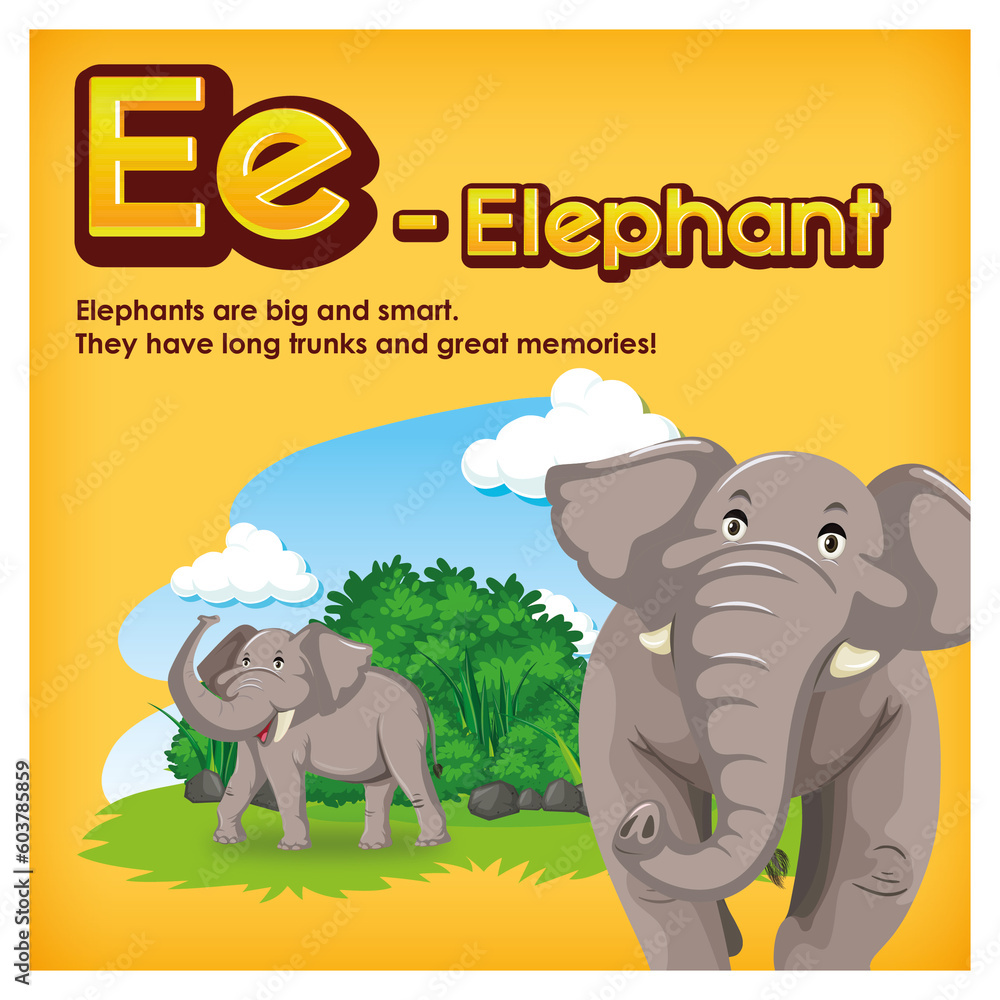 Naklejka premium Ee Elephant