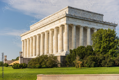 The Lincoln Memorial in Washington D.C. on a summer day