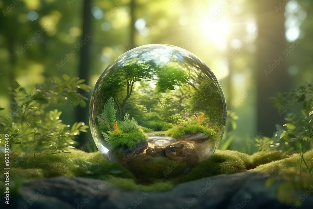 Conservation in Nature: Save Water, Save the World Stock Illustration ...