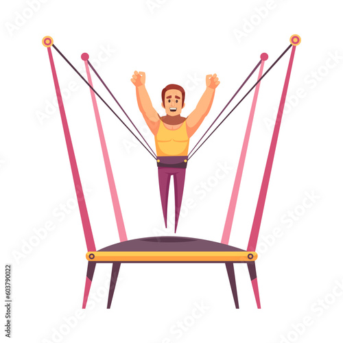 Adult Jumping Trampoline Composition