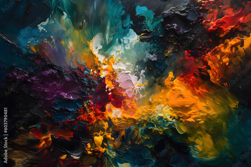 Colorful Abstract Paint Background