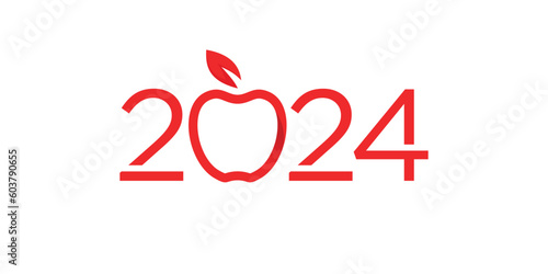 2024 logo vector design with modern style idea premium vector
