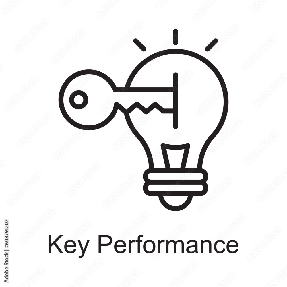 Key Performance Vector Outline Icon Design illustration. Customer Service Symbol on White background EPS 10 File Key Performance Vector Outline Icon Design illustration. Customer Service Symbol on White background EPS 10 File