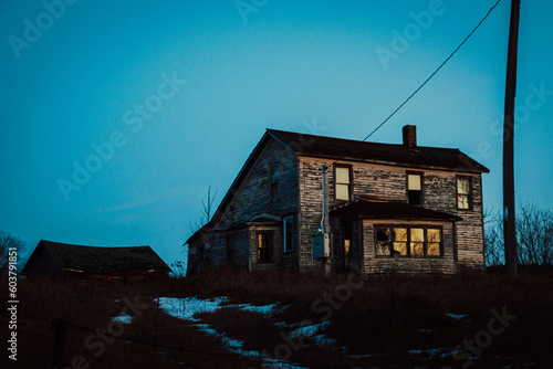 An abandoned house near Shawano, Wisconsin photo