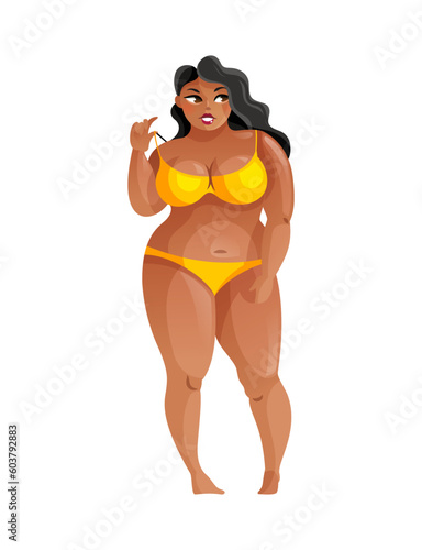 Plus African Woman Composition