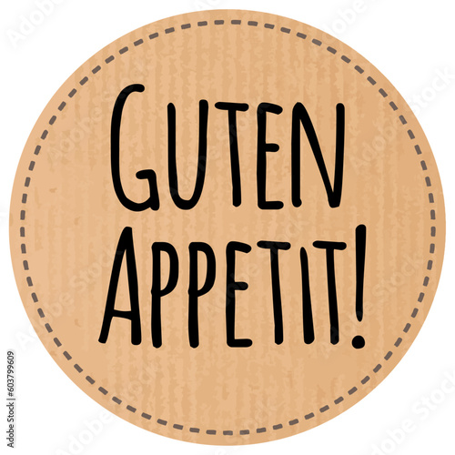 Button Guten Appetit  recyclingpapier zerkratzt