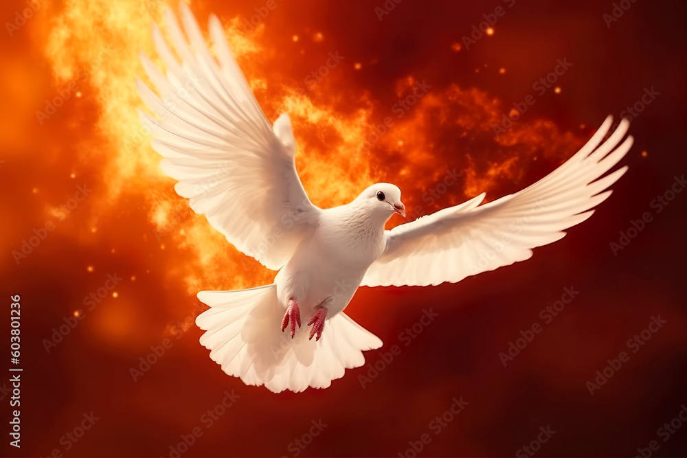pentecost-sunday-flying-white-dove-in-fire-background-symbol-of-the