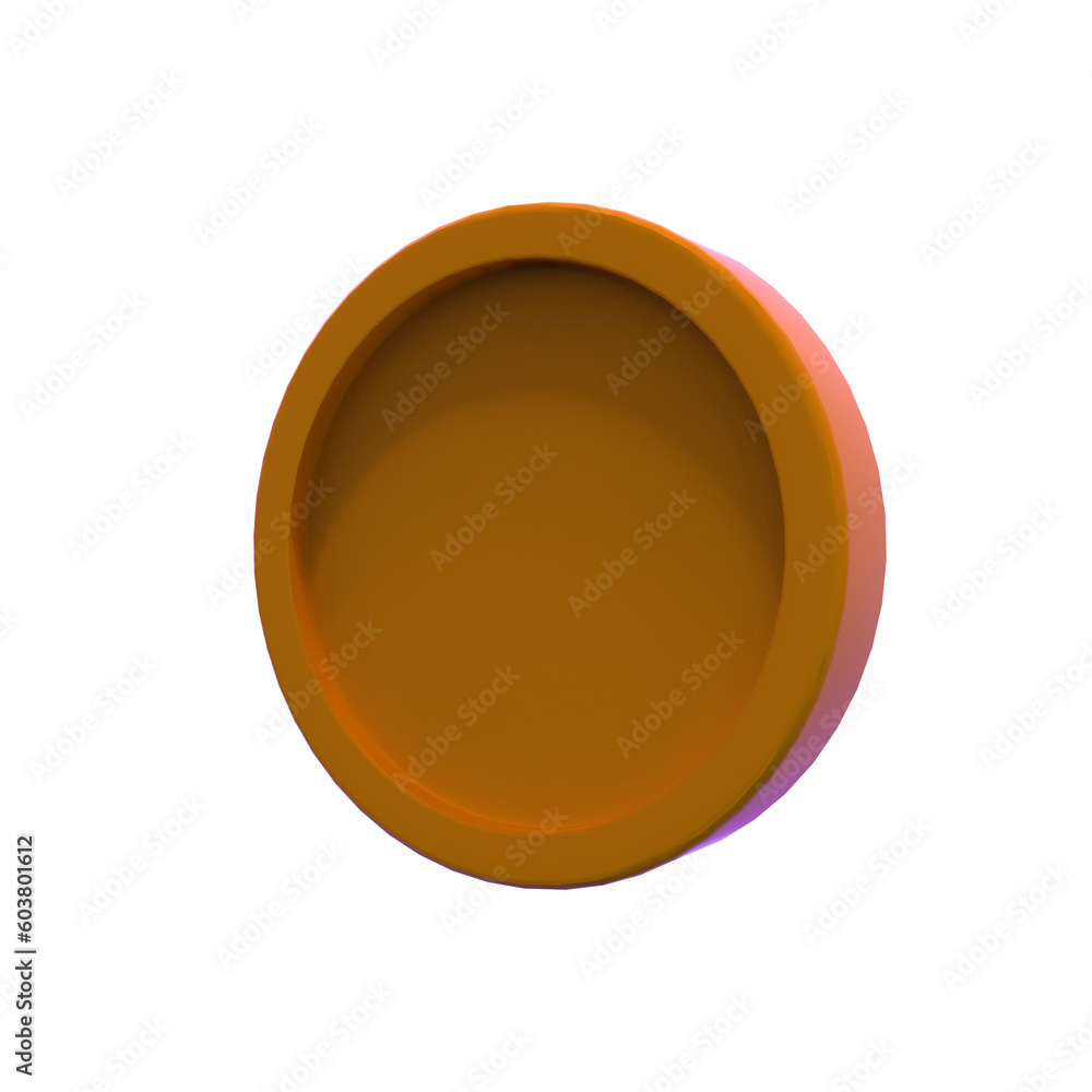 3d render yellow coin isolated illustration 3d render yellow coin isolated illustration