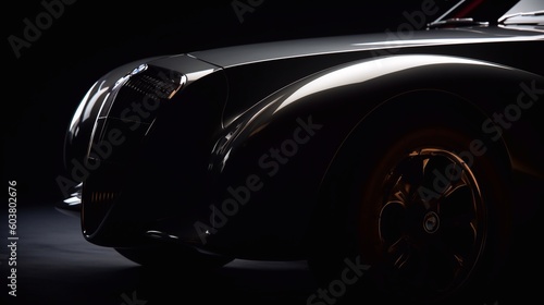 luxury black sportscar fast design © Creep