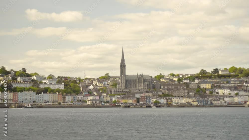 Cobh town in Ireland from the sea Cobh town in Ireland from the sea