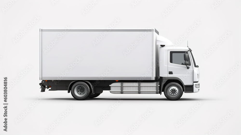 Mockup White refrigerator on a white background. Sample. AI generation Mockup White refrigerator on a white background. Sample. AI generation