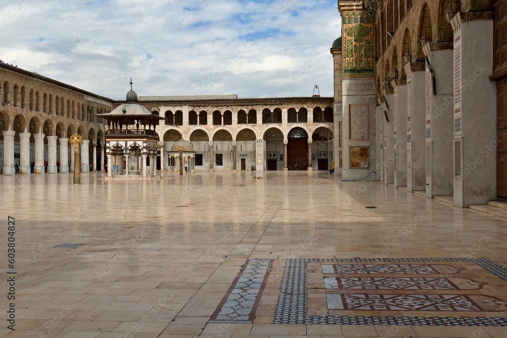 The Umayyad Mosque is the largest mosque in Damascus. It is one of the oldest mosques in the