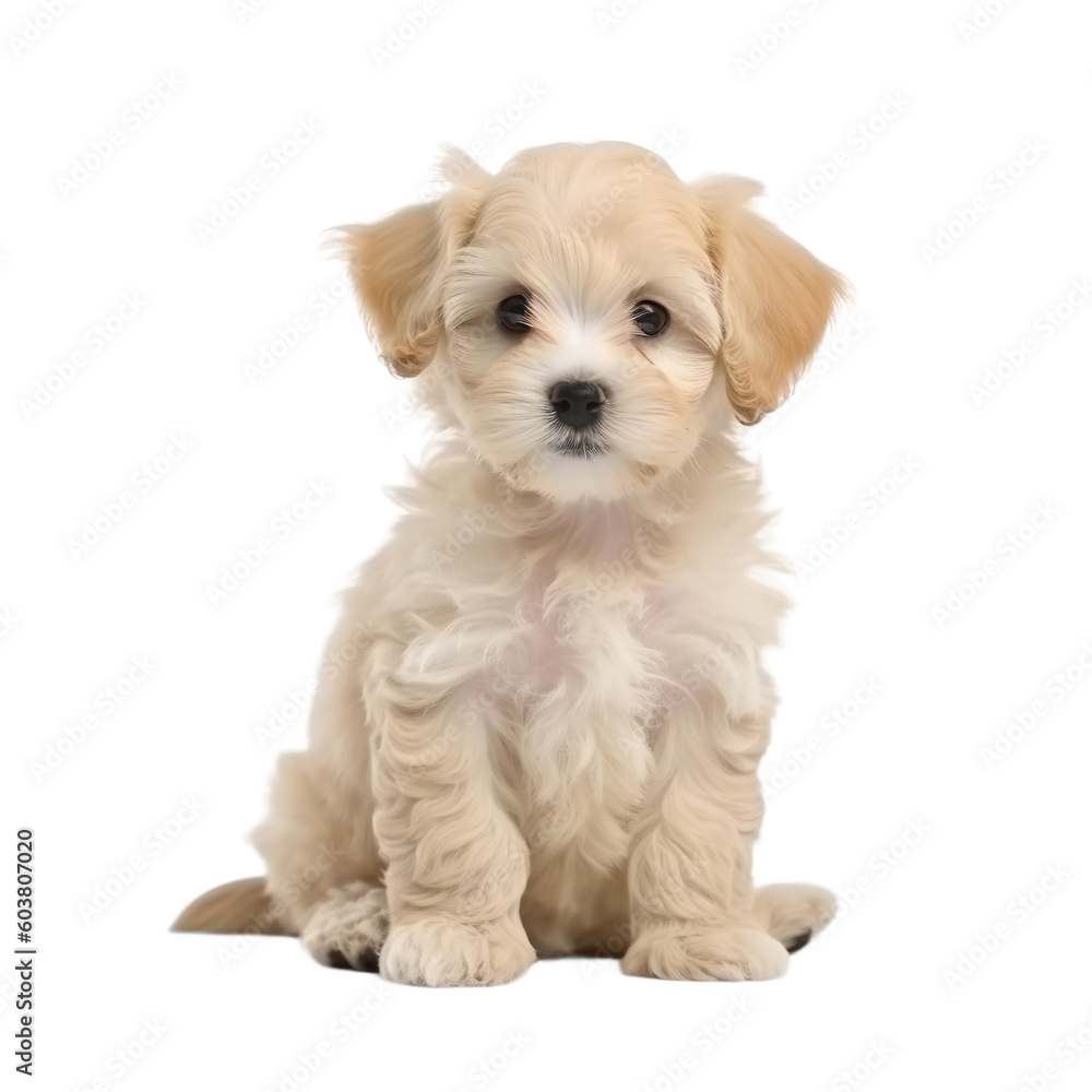baby dog puppy on a transparent background, Generative ai baby dog puppy on a transparent background, Generative ai