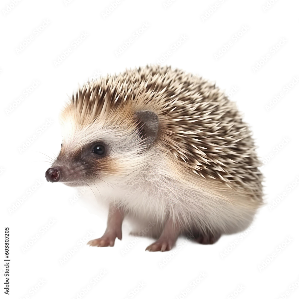 baby Hedgehog on a transparent background, Generative ai baby Hedgehog on a transparent background, Generative ai