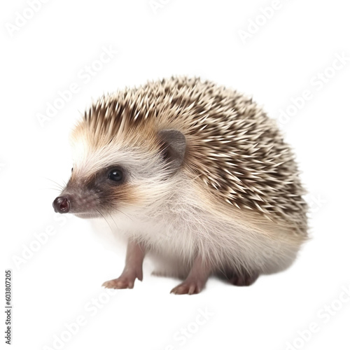 baby Hedgehog on a transparent background, Generative ai