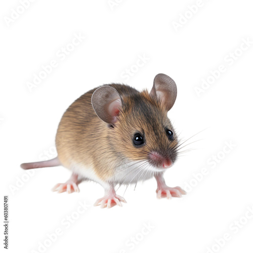 baby Mouse on a transparent background, Generative ai