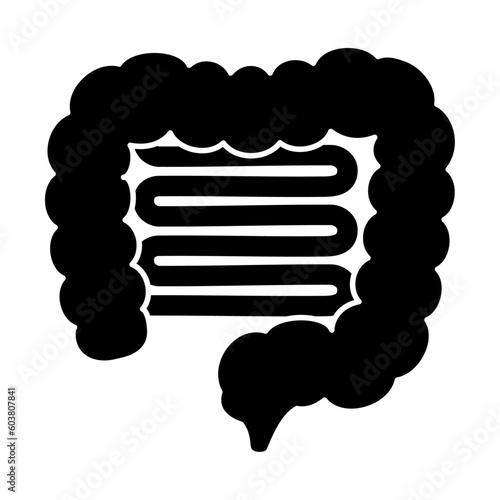 ヒトの腸のシルエット