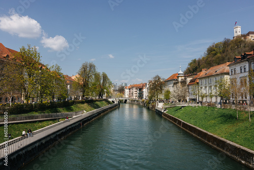 Ljubljanica river in Ljubljana, Slovenia © Dennis
