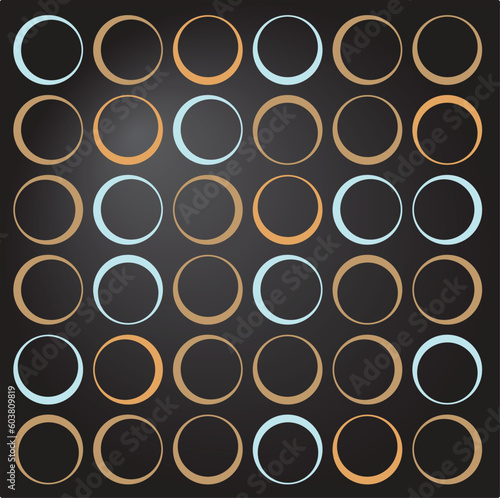 Retro background - asymmetric circles