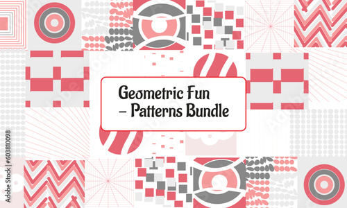 Modern Geometric Abstract Shapes New Design.