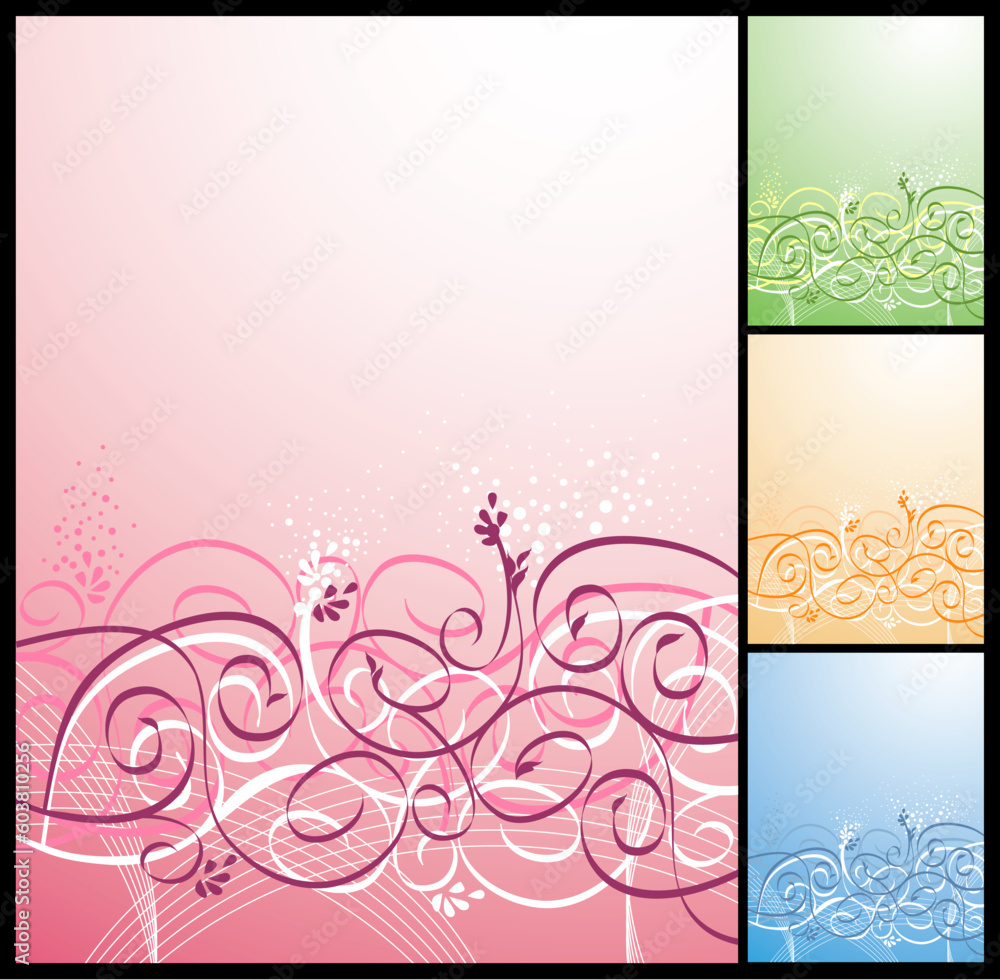 Vector floral background. Very gentle and beautiful! Vector floral background. Very gentle and beautiful!