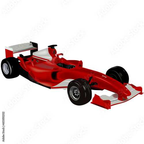 Ferrari F2004 - High detailed and coloured vector illustration. © Designpics