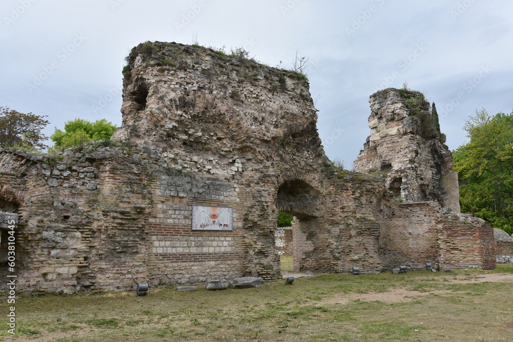 Bulgaria, Varna, Roman Baths, Archaeological site with ancient, built at the end of the 2nd century AD.