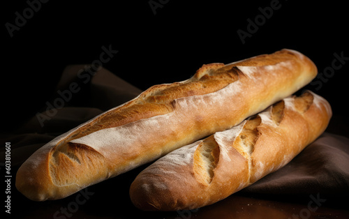 baguette created with Generative AI technology