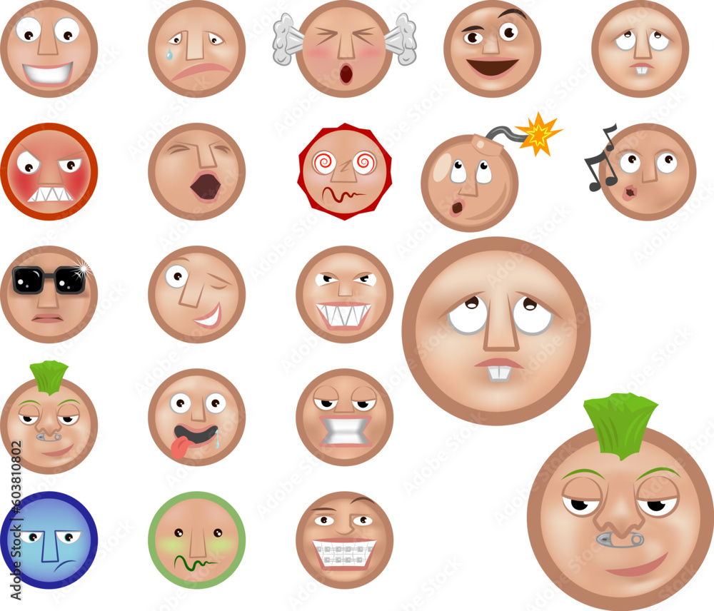 a set of emoticons a set of emoticons