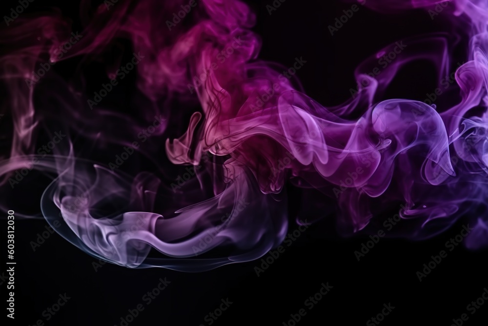 Fototapeta premium Purple Smoke Illuminating the Space