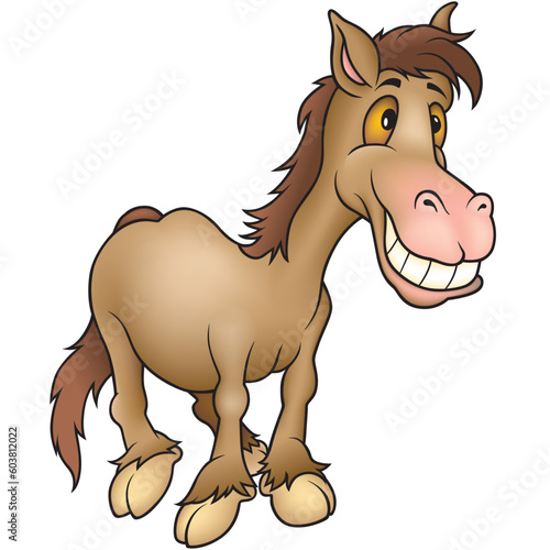 Horse humourist  - Highly detailed cartoon animal