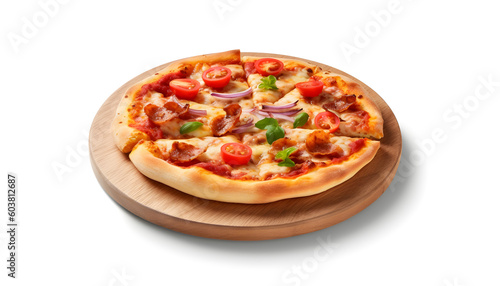 pizza isolated on white background isolated Generative AI Content