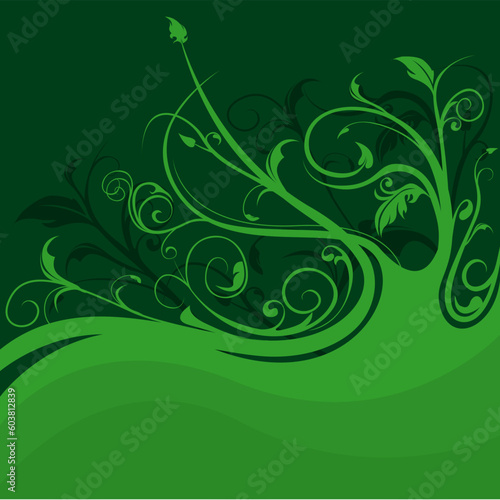 Floral background 08 - Highly detailed vector background illustration