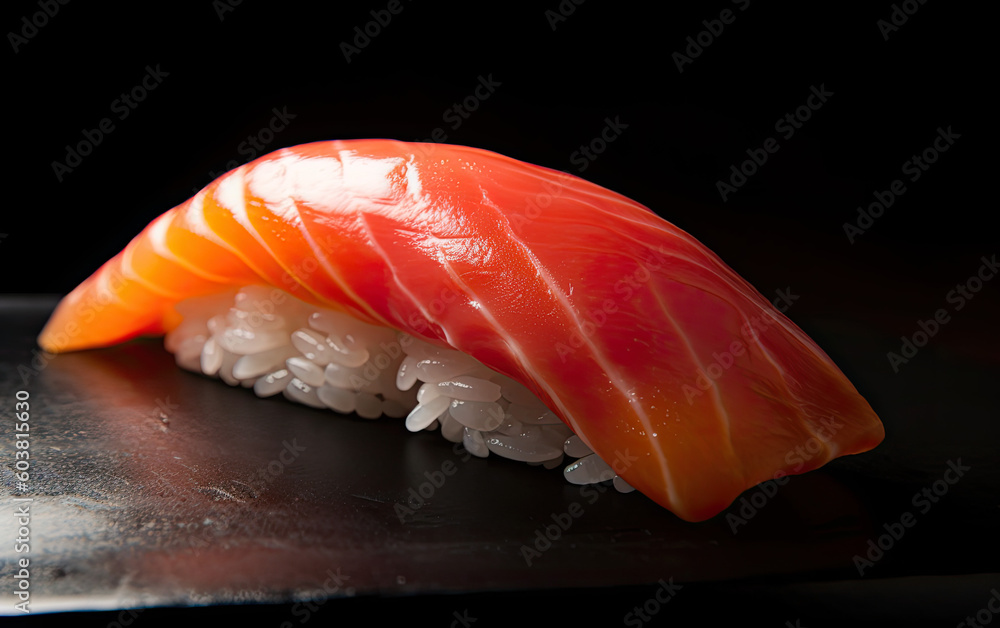Nigiri sushi created with Generative AI technology Nigiri sushi created with Generative AI technology