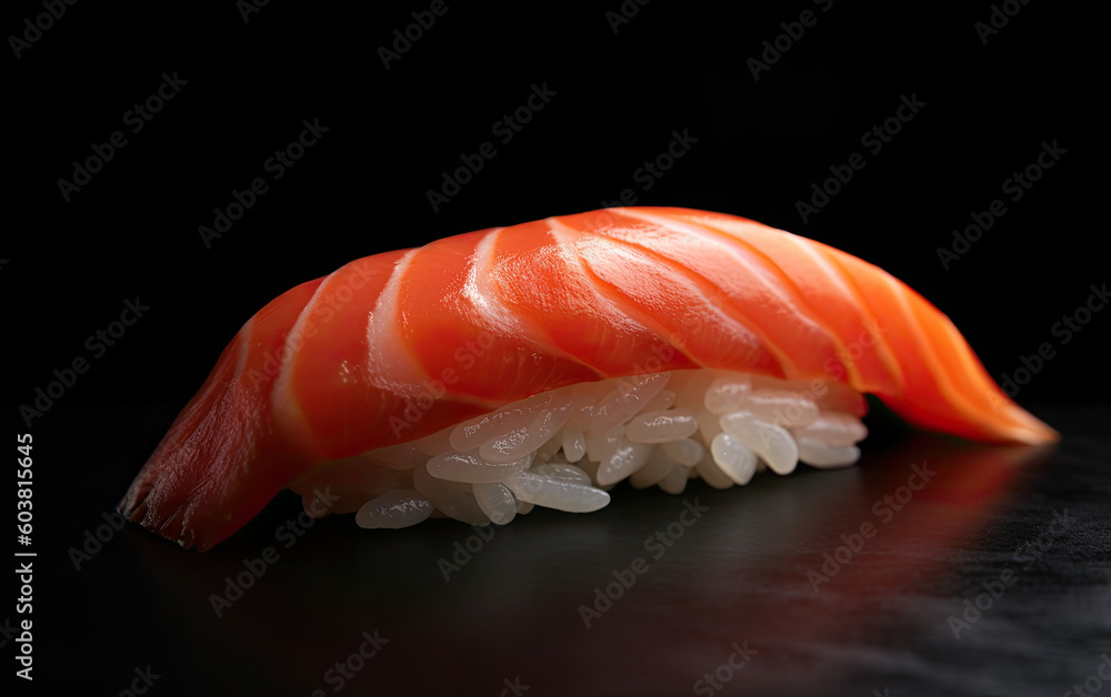 Nigiri sushi created with Generative AI technology Nigiri sushi created with Generative AI technology