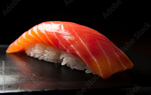Nigiri sushi created with Generative AI technology