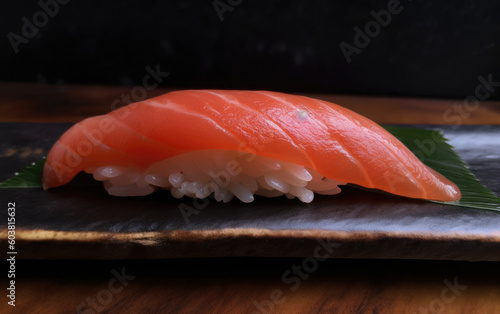 Nigiri sushi created with Generative AI technology