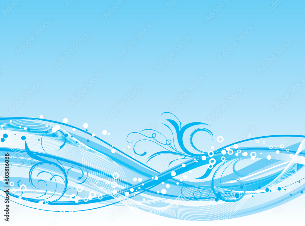 Winter floral background, vector illustration Winter floral background, vector illustration