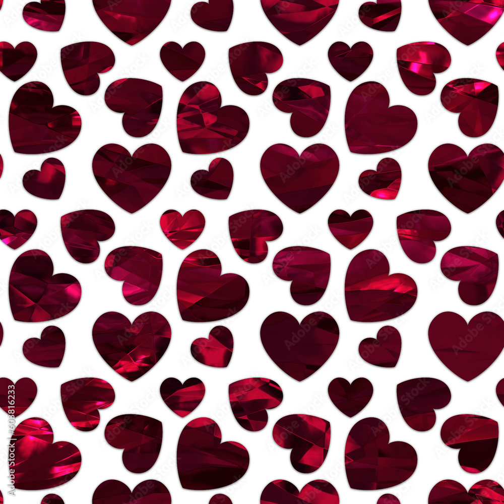 Red Heart Repeating Pattern Red Heart Repeating Pattern