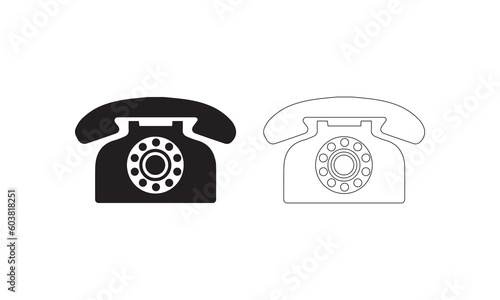 telephone icon, telephon vector illustration, phone icon background