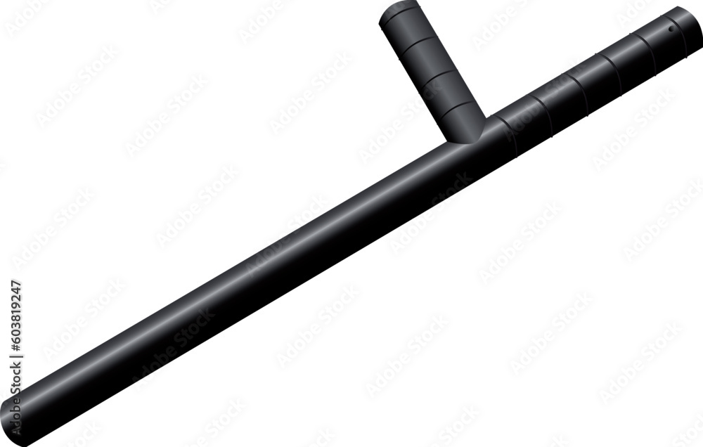 Stick of the policeman on a white background Stick of the policeman on a white background
