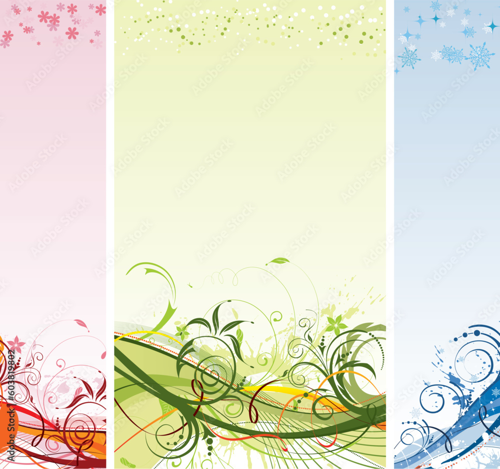 Grunge paint flower and Christmas background, element for design, vector illustration