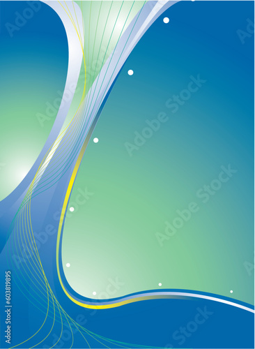 background image in blue and green ideal to place text over or use as a desktop